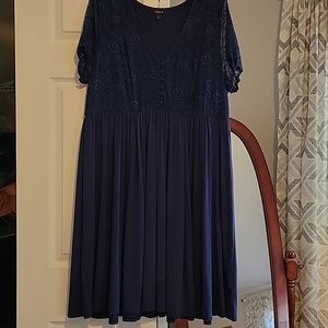 Torrid Blue Lace Dress
